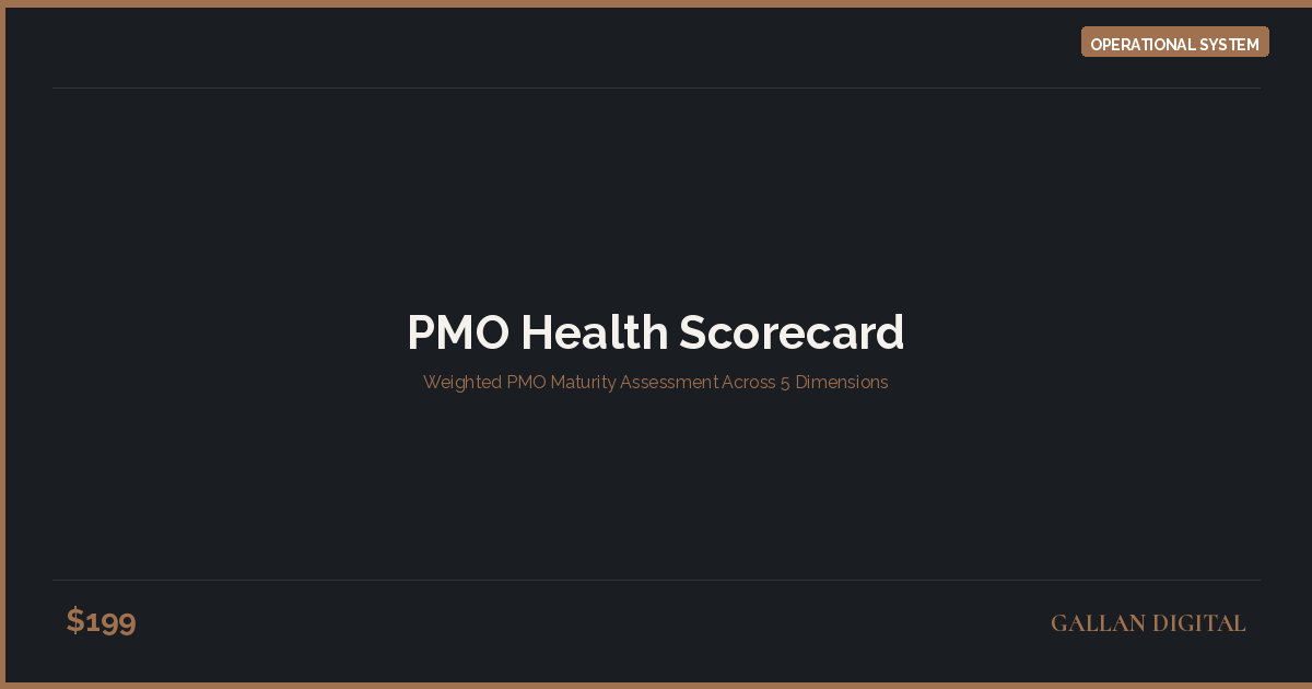 PMO Health Scorecard